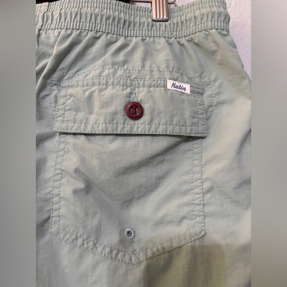 Katin Poolside Volley Shorts in Blue Surf (sea green) Swim Truck Baggies M - Picture 5 of 7